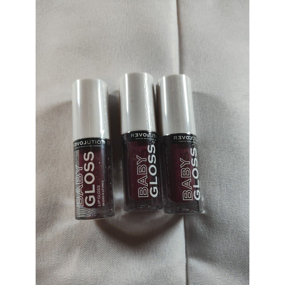 3 Pack Revlove By Revolution Baby Gloss Lip Gloss Shade Super Warm Berry Tone